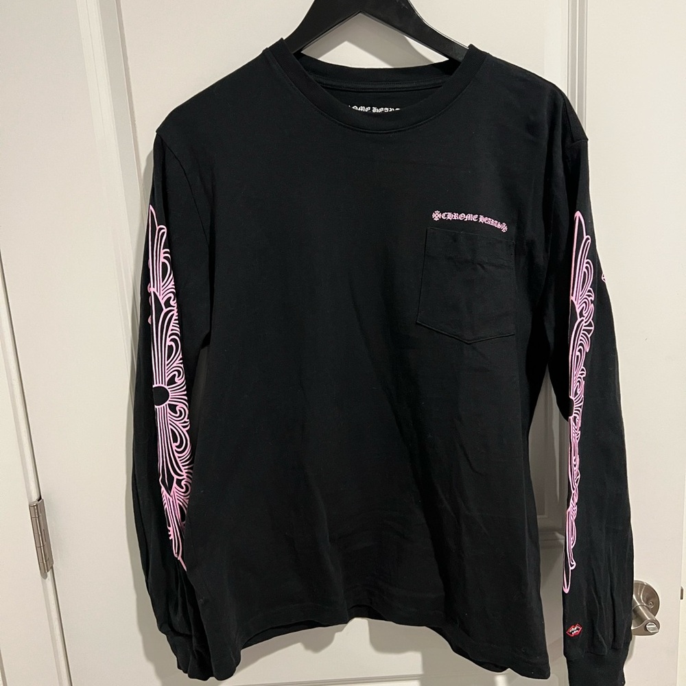 Chrome Hearts Black Long Sleeve with Pink Details